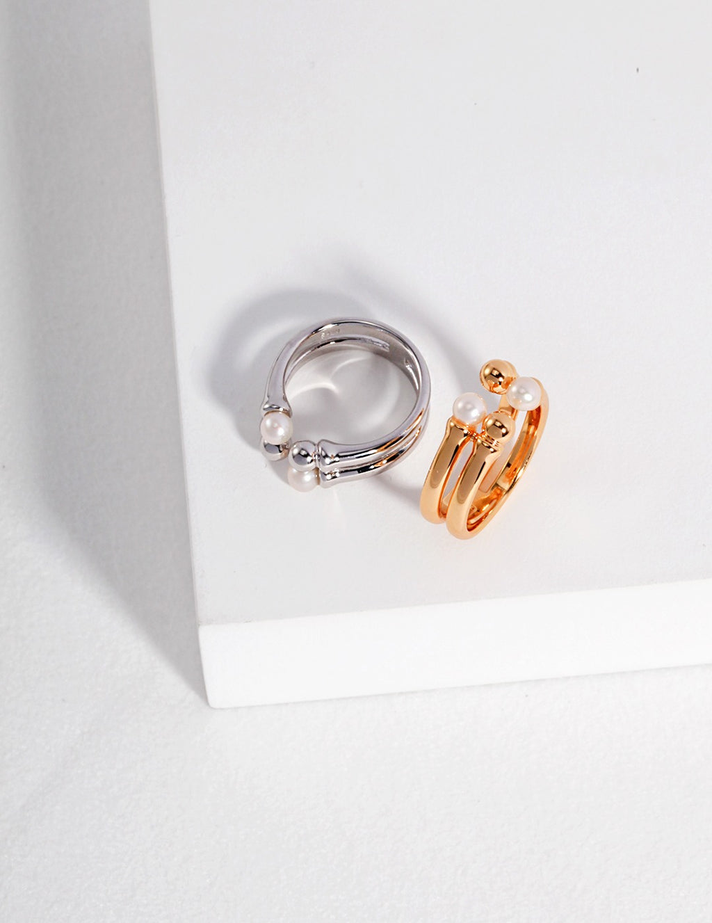 Luna Pearl Open Ring