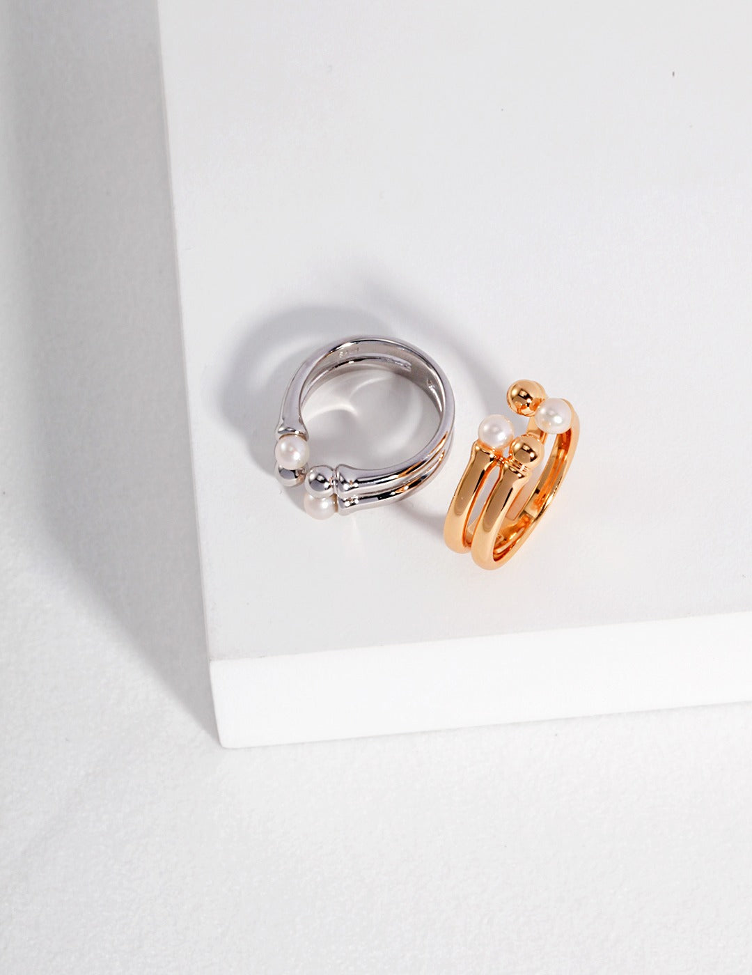 Luna Pearl Open Ring