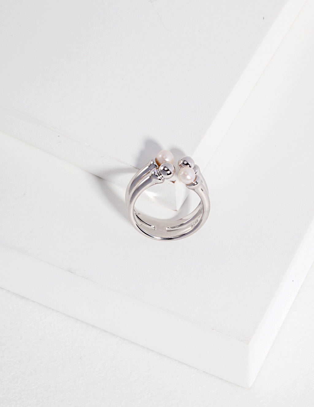 Luna Pearl Open Ring
