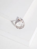 Luna Pearl Open Ring