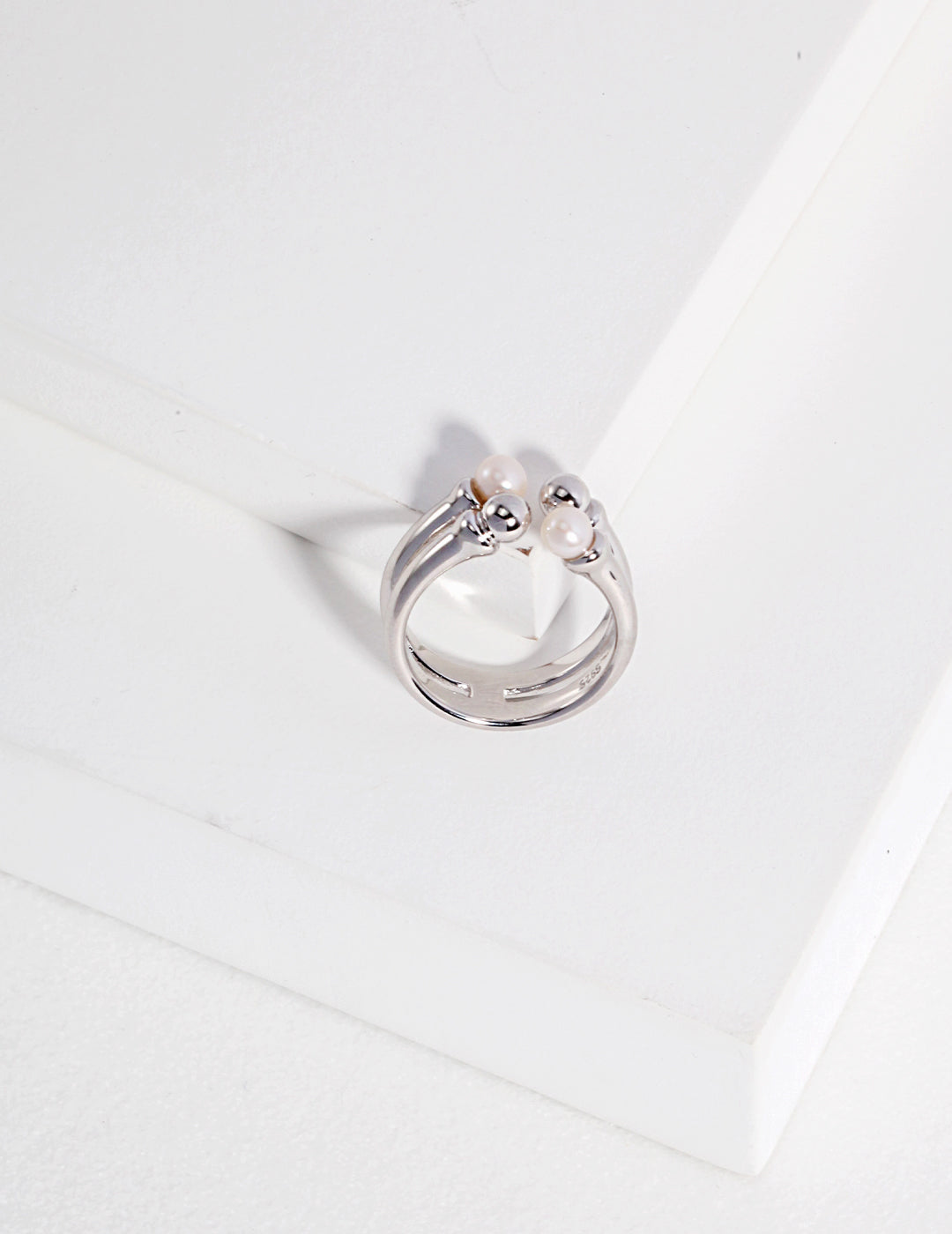 Luna Pearl Open Ring