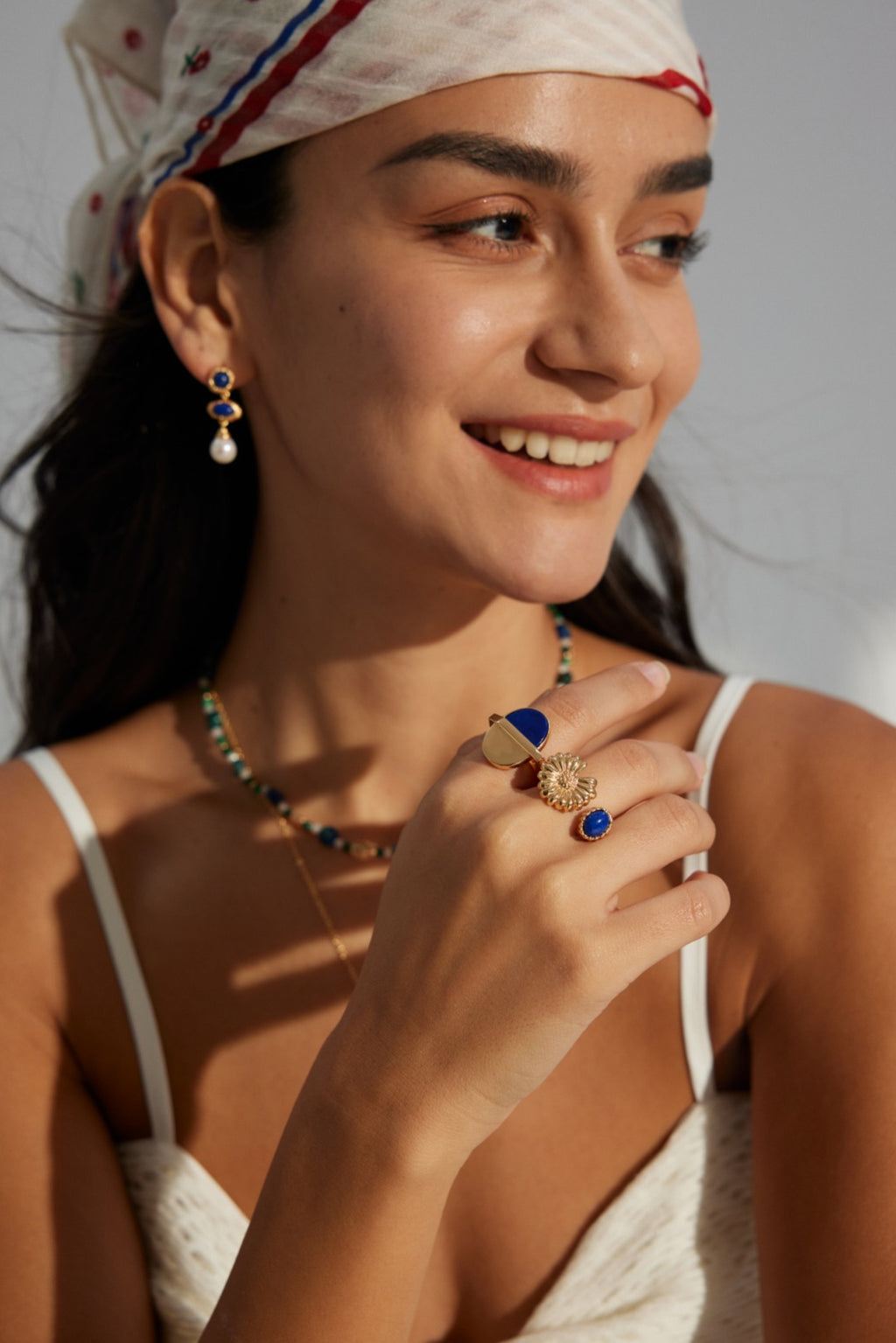 Lapis Horizon Open Ring
