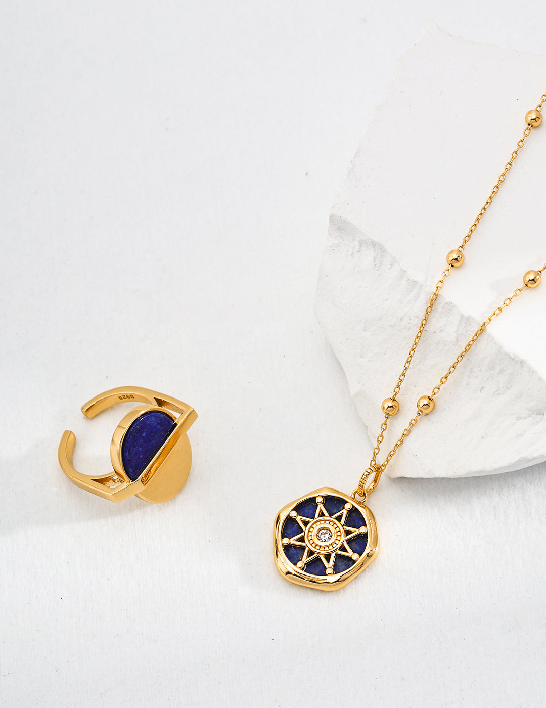 Lapis Horizon Open Ring