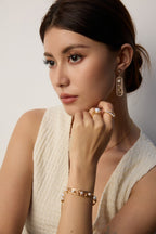 Elara Pearl Open Ring