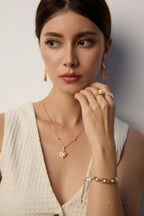 Elara Pearl Open Ring