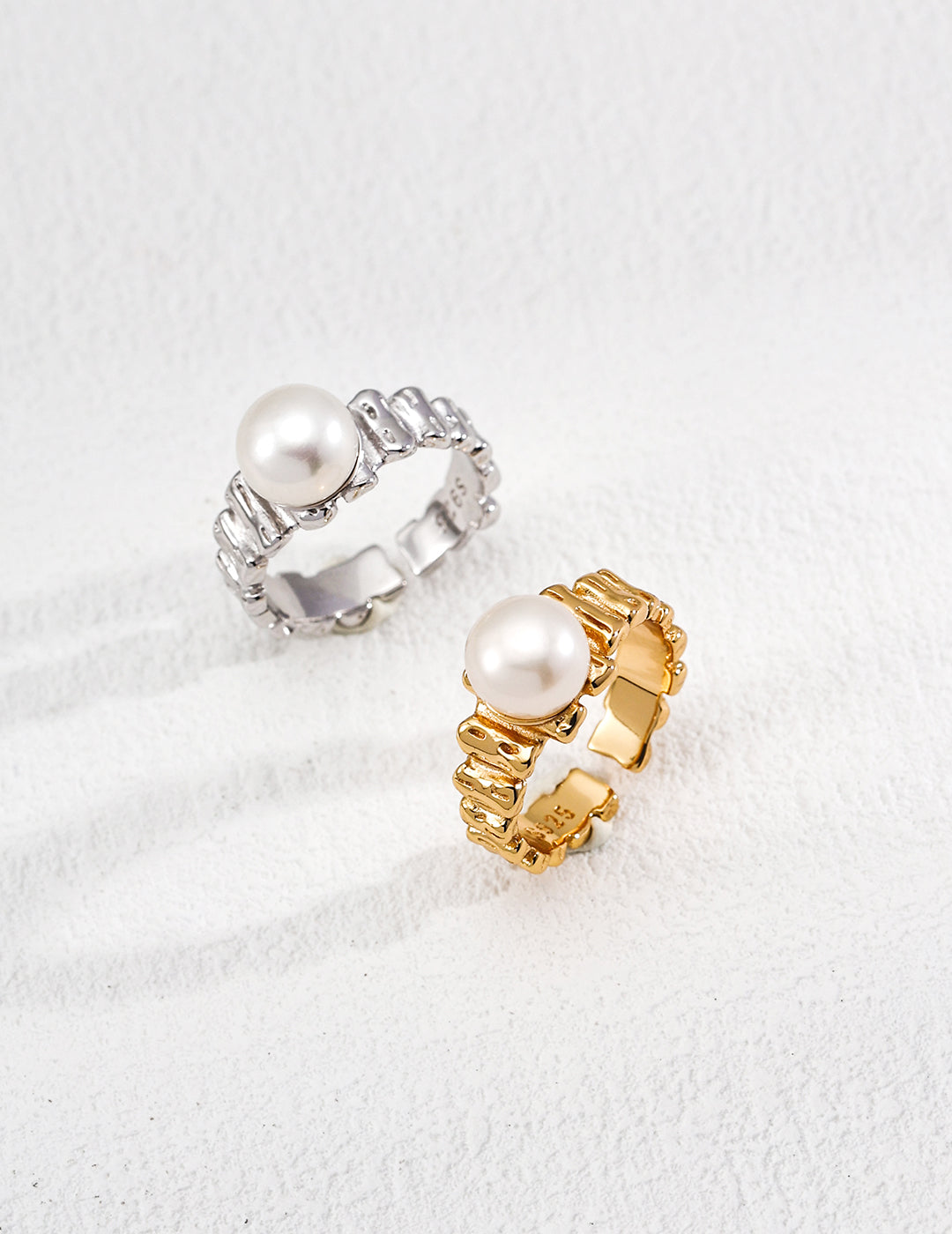 Elara Pearl Open Ring