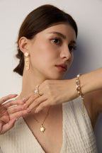 Elara Pearl Open Ring