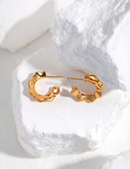 Mira Molten Hoop Earrings