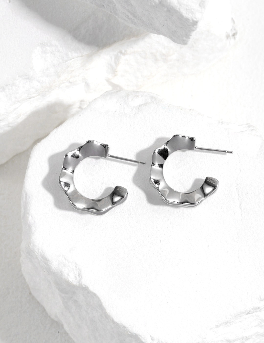 Mira Molten Hoop Earrings