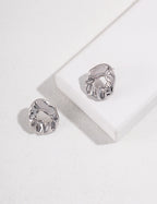 Mira Sculpt Stud Earrings