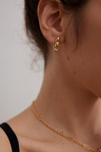Mira Oval Stud Earrings