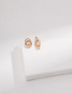 Mira Oval Stud Earrings