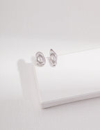 Mira Oval Stud Earrings