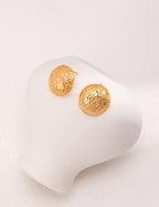 Aure Hammered Stud Earrings