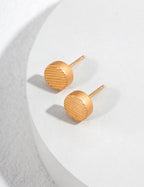 Linea Ribbed Stud Earrings