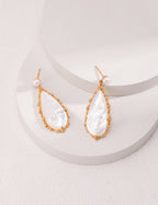 Nacre Pearl Drop Earrings