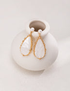 Nacre Pearl Drop Earrings