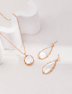 Nacre Pearl Drop Earrings