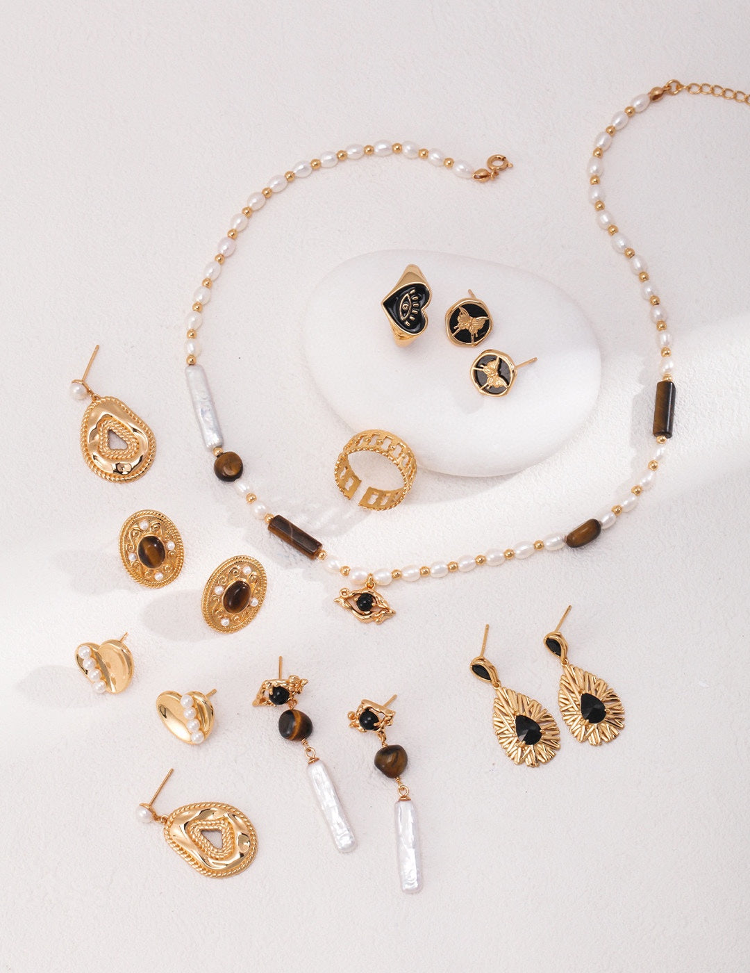 Nacre Pearl Drop Earrings