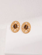 Sienna Pearl Stud Earrings