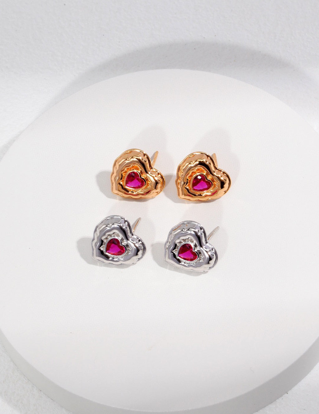 Amour Ruby Stud Earrings