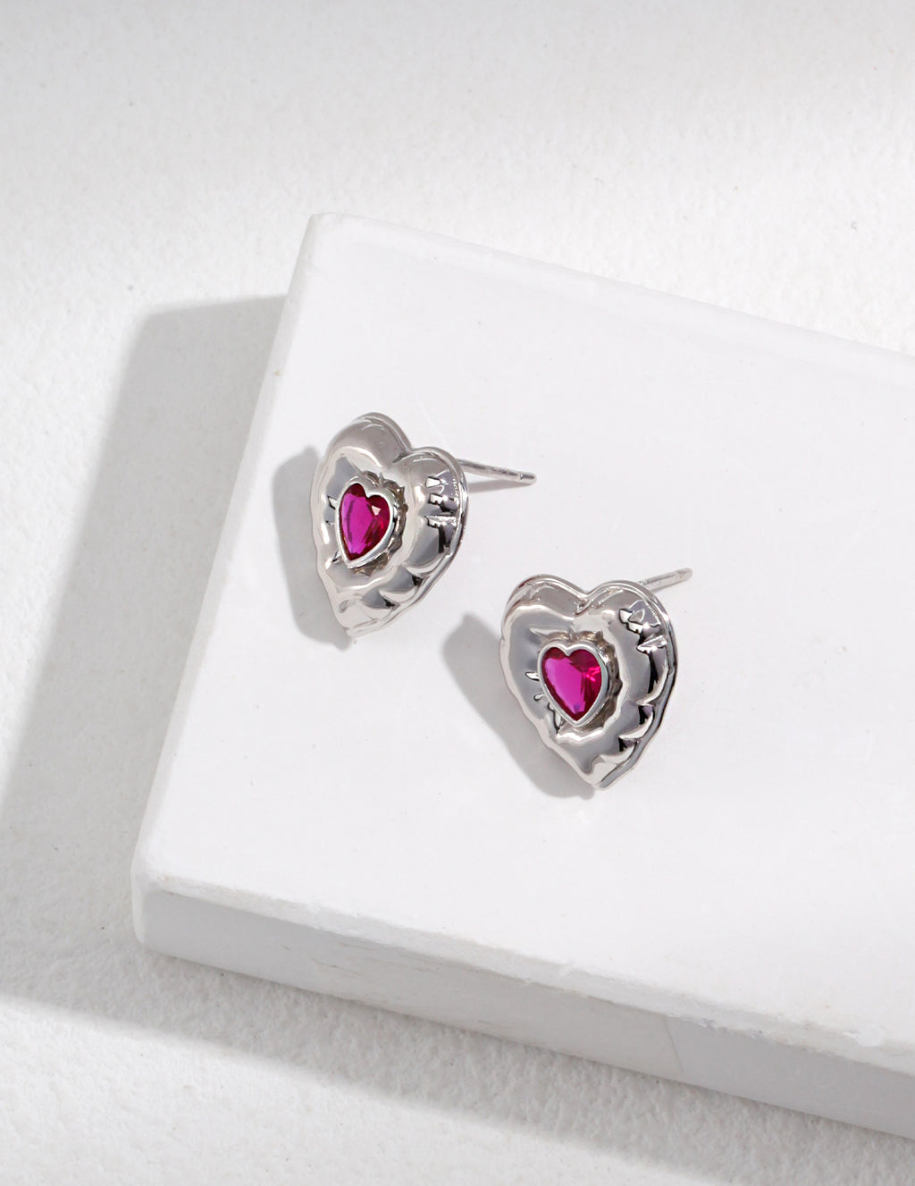 Amour Ruby Stud Earrings