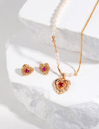Amour Ruby Stud Earrings