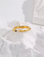 Azure Cuff Open Ring