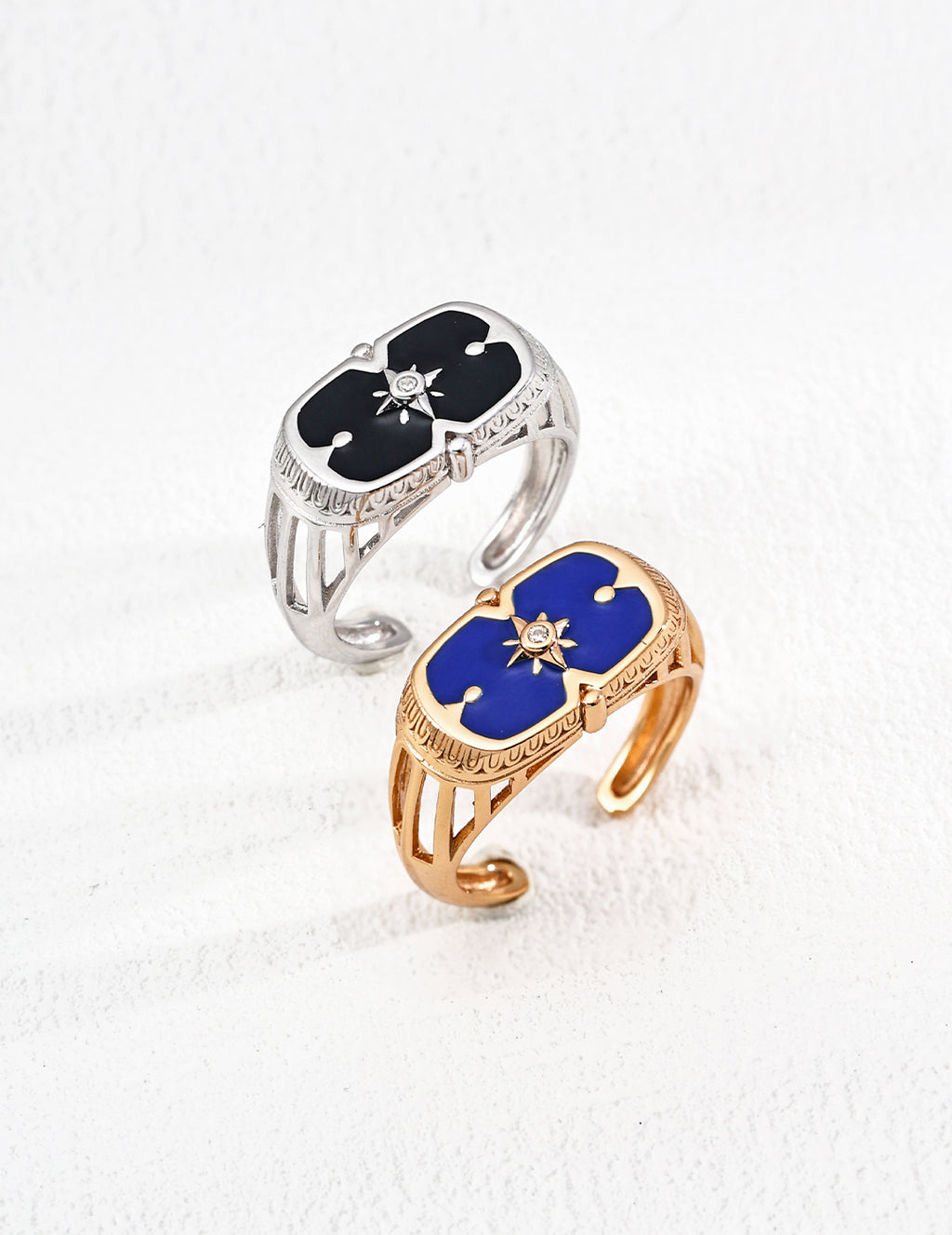 Soleil Enamel Open Ring