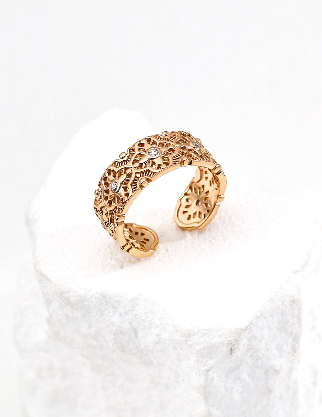 Fleur Lace Open Ring