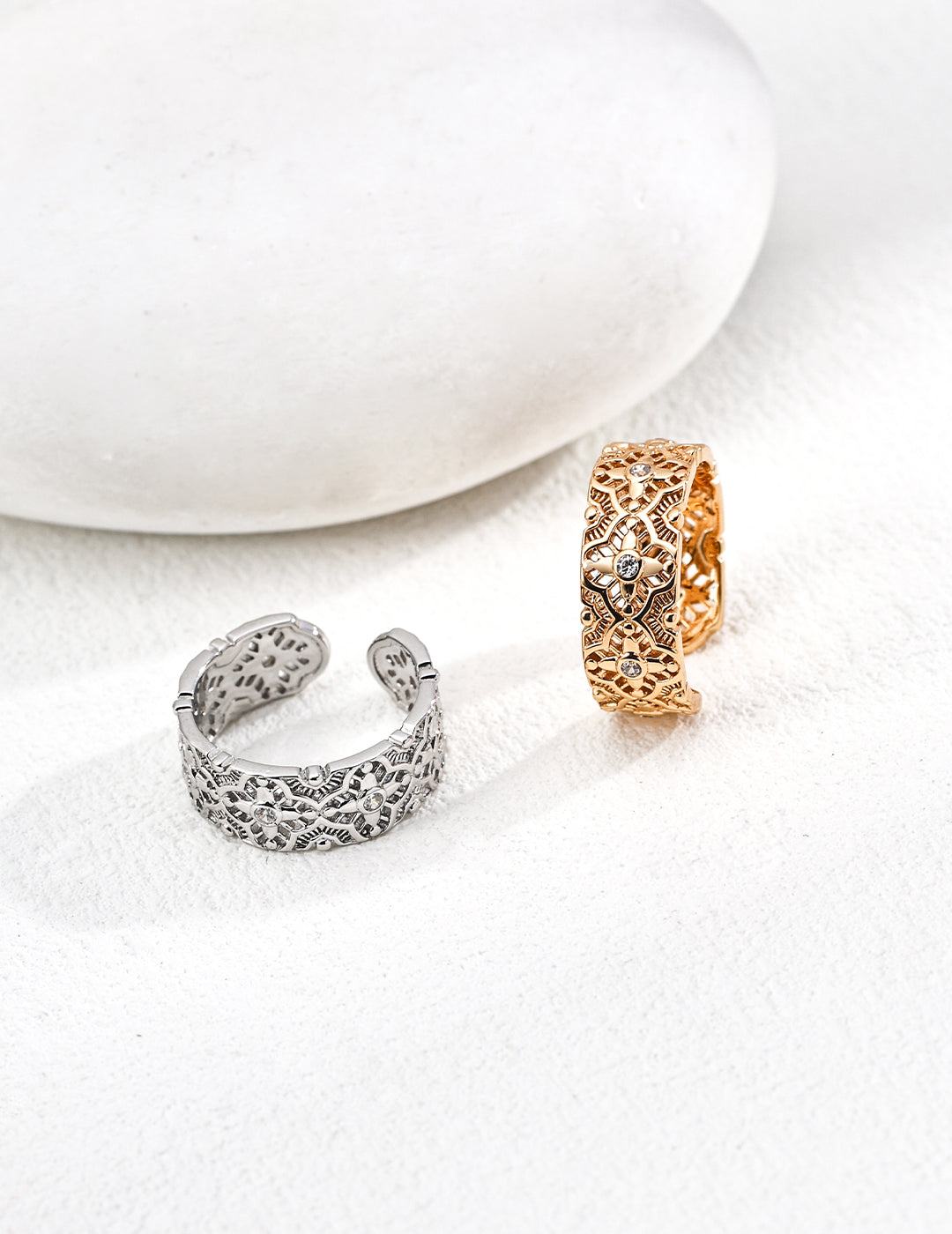 Fleur Lace Open Ring