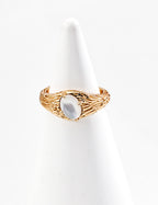 Serra Pearl Open Ring