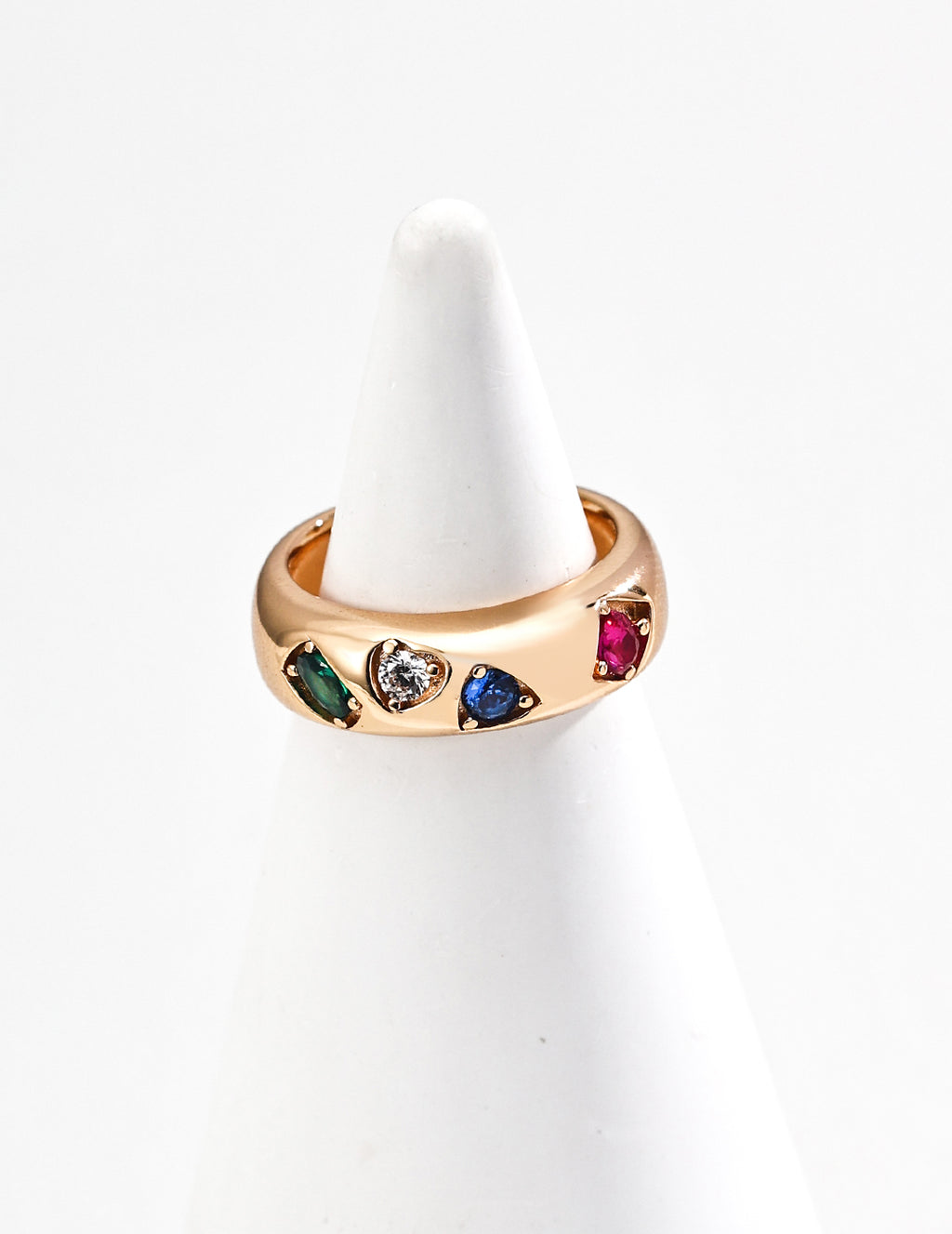 Prism Gem Open Ring