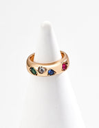 Prism Gem Open Ring
