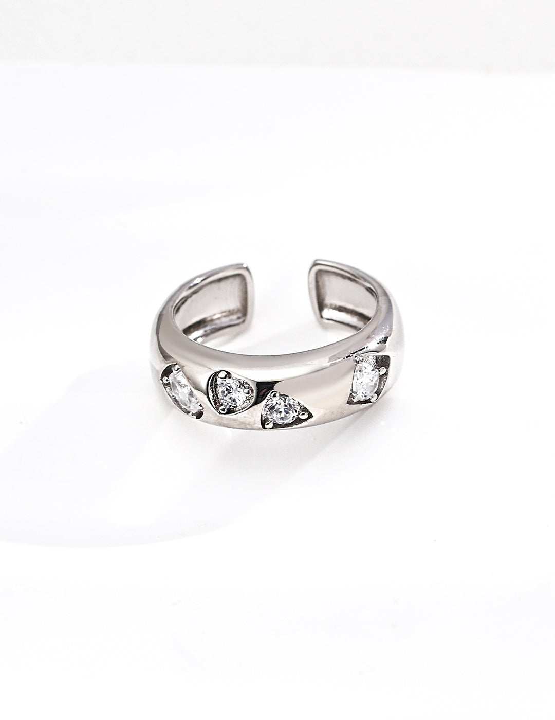 Prism Gem Open Ring