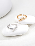 Luna Pearl Bar Open Ring