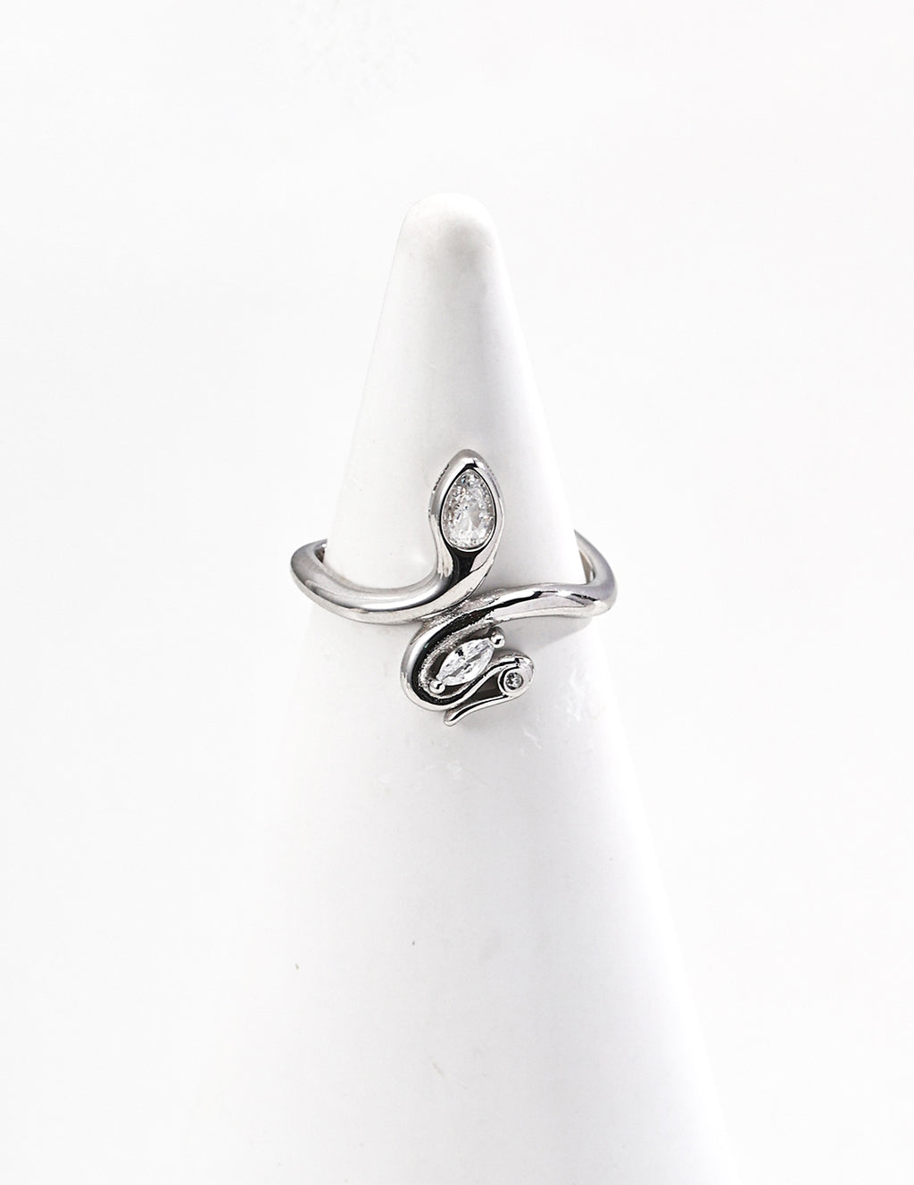 Vela Crystal Vine Open Ring