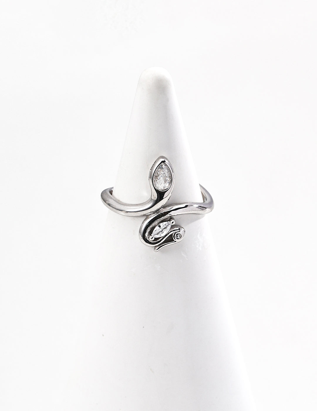 Vela Crystal Vine Open Ring