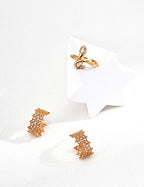 Vela Crystal Vine Open Ring