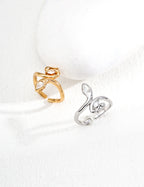 Vela Crystal Vine Open Ring