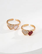 Ruby Pavé Open Ring