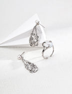 Baroque Pearl Vine Open Ring