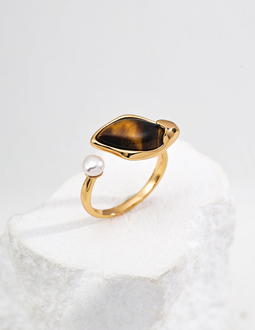 Sienna Pearl Open Ring