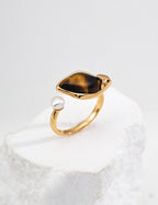 Sienna Pearl Open Ring