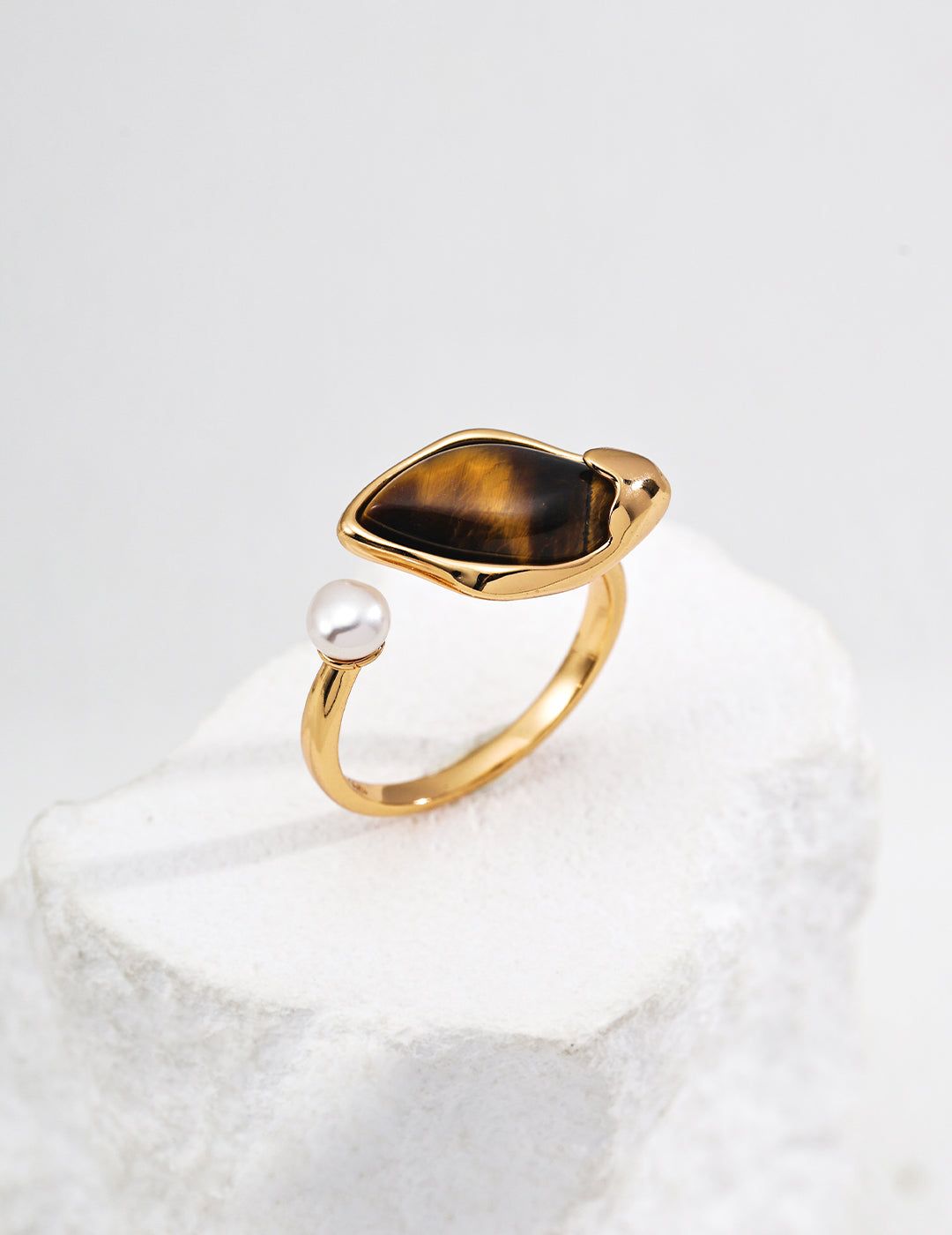 Sienna Pearl Open Ring