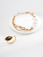 Sienna Pearl Open Ring