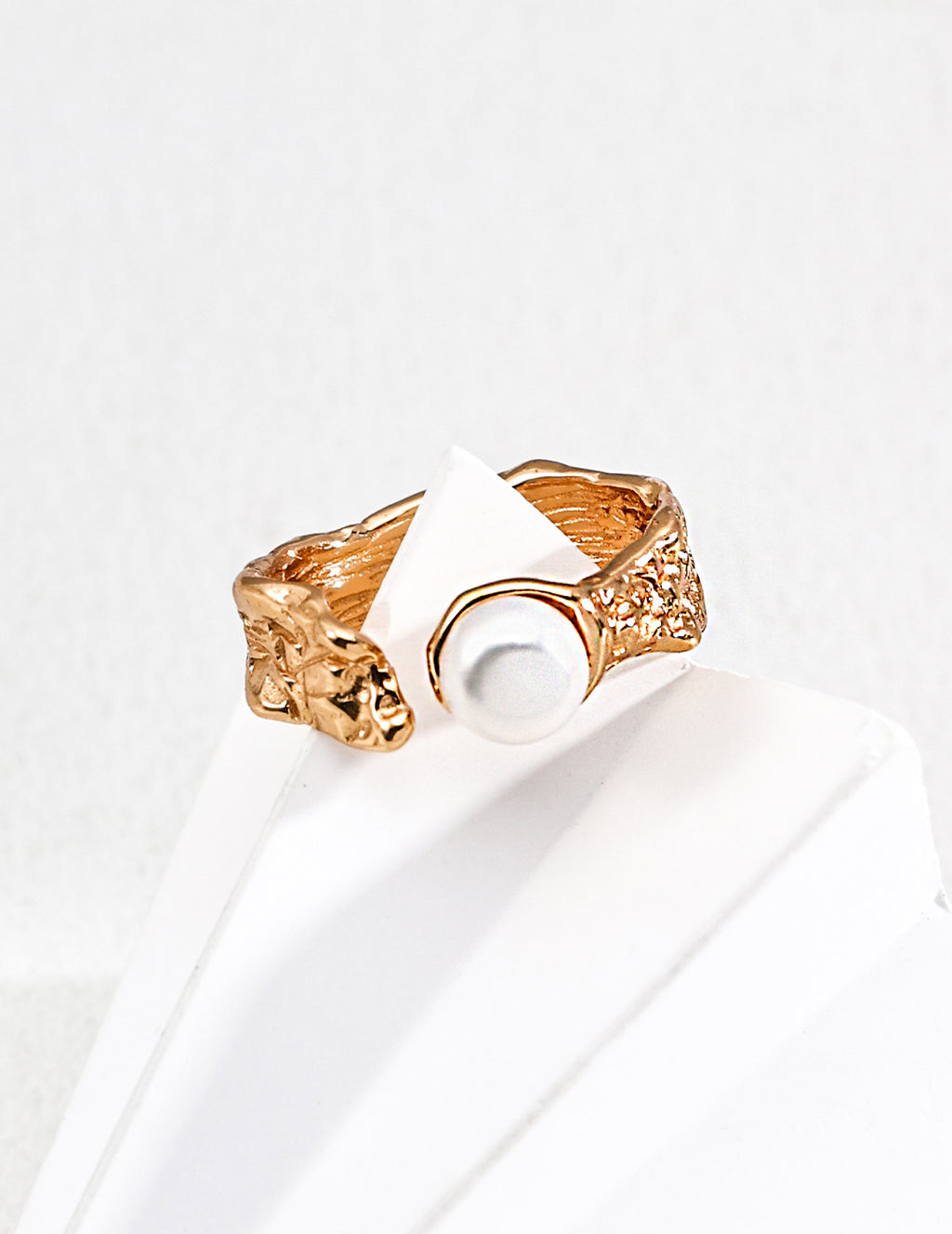 Serra Pearl Branch Open Ring