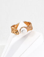 Serra Pearl Branch Open Ring