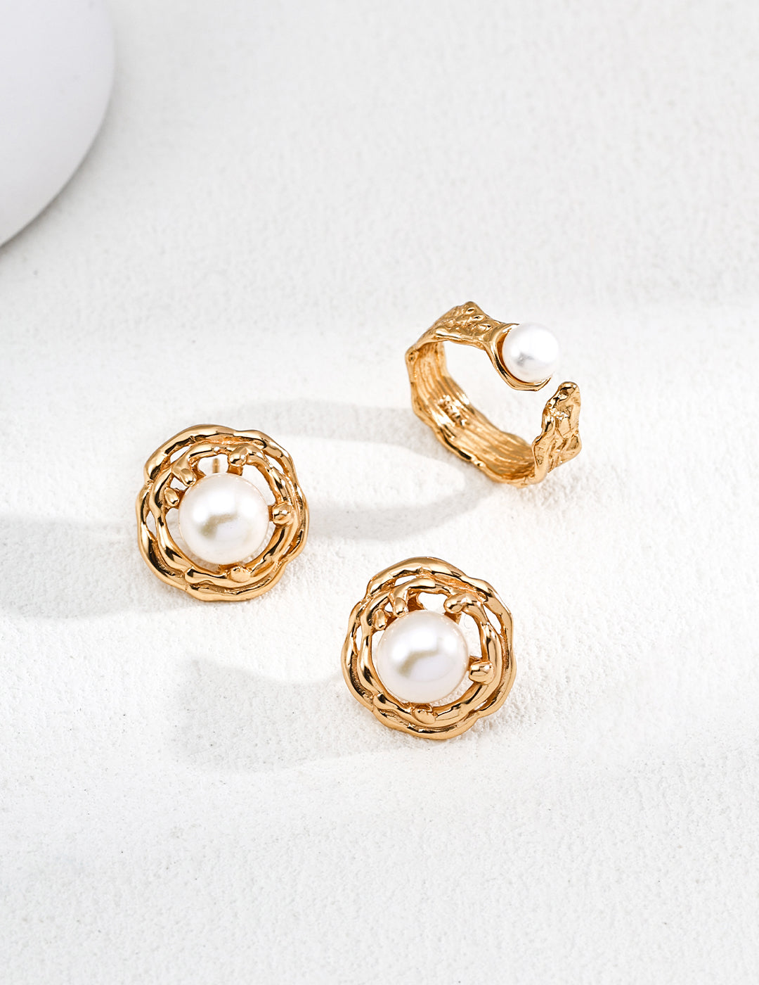 Serra Pearl Branch Open Ring
