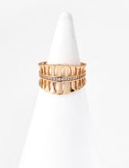 Fleur Pavé Cuff Ring